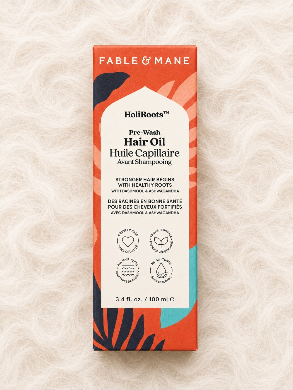 Fable & Mane HoliRoots Pre-Wash Hair Oil - Coral